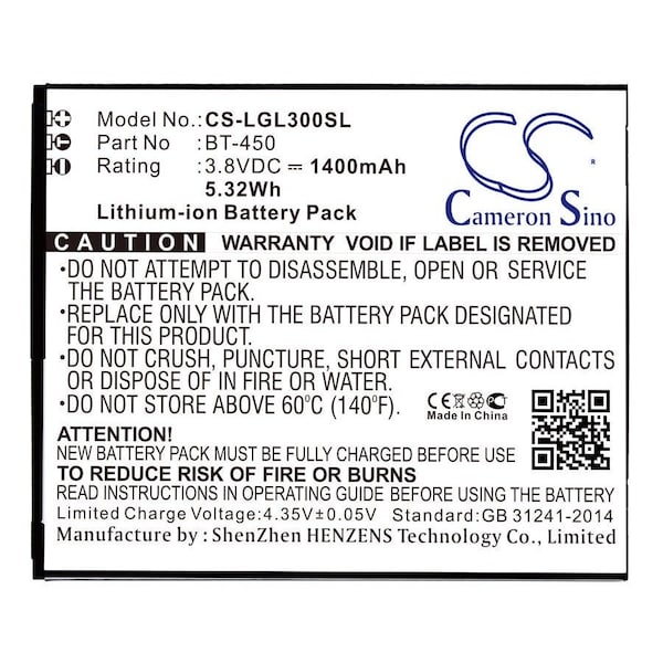 Bsc Preferred Leagoo Lead 3 Lead 3S Mobile Phone Replacement Battery CS-LGL300SL - main